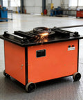 Heavy Duty Electric Rebar Bender That Crushes Steel Rods Like Butter Built Like A Tank For Smooth No Sweat Operation Pro Grade Industrial Steel Bar Bending Machine, featuring precision steel bending.