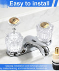 Upgrade Your Sink Game With This Killer Two Pack Clear Acrylic Faucet Handles And Rp25513 Cartridge Stem Repair Kit Featuring Sturdy Brass Valve Stems Built To Last, clear faucet handles and cartridge parts