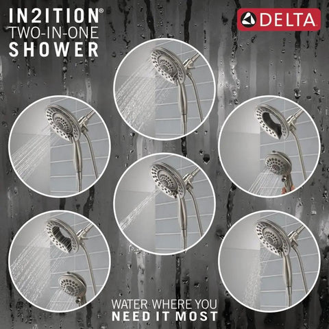 Upgrade Your Daily Shower Routine With This Fresh Brushed Nickel Saylor Series Handle Trim Kit Packing A Dope In2ition Dual Spray Combination Pulling Double Duty While The Required Rough Valve Stays Separate For A Smooth Install Fix