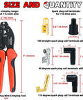 Pro Spark Plug Wire Crimping Tool Kit With Ratchet Crimper For Crimping Stripping And Cutting 7 To 8.5mm Spark Plug Wires