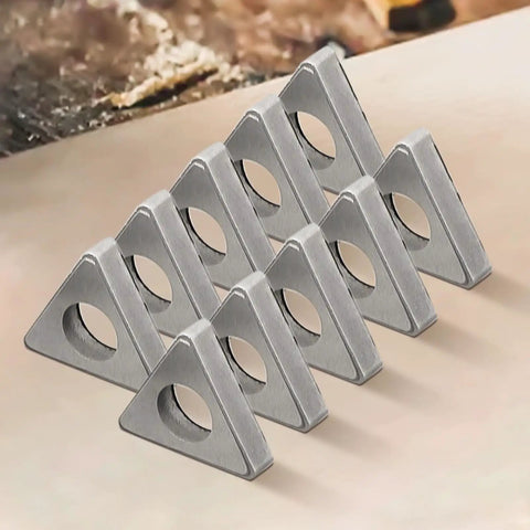 CNC Turning Tools Kit With Triangle Shim For Blade Protection And Longevity Pro Grade Tool Holder Set close-up view of triangle shims