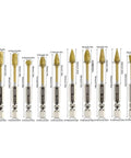 Top Shelf Tungsten Carbide Rotary Burrs With Kickin Cutting Speed And Quarter Inch Hex Shank, set of 10, various sizes for precise grinding.