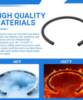 High quality materials text with Power Brake Vacuum Hose For Passenger Cars And Light Trucks showing temperature testing -40°F to +257°F.