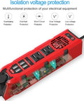Tailgate Tough 200W Car Power Inverter Converts 12V Dc To 110V Ac No Hassle With Dual Us Sockets Super Fast 2 4 Amp Usb Ports And Type C, showing detailed protection features.