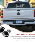 Badass 4 Pack M6 Rustproof Aluminum Alloy Motorcycle License Plate Bolts And Heavy Duty Metric Screw Fasteners For Street Rides Pickup Trucks Matte Black close-up with installation details.
