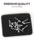 Hard Alloy Screw Nail Weights Set For Bass Fishing Die Cast Sinker Assortment in packaging with six sizes visible