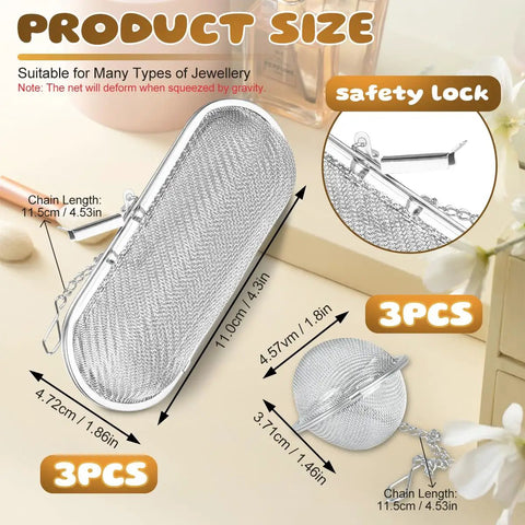 Heavy Duty Stainless Steel Ultrasonic Basket For Jewelry And Small Parts Cleaning Compatible With All Cleaner Units, 4.3 x 1.8 inches.