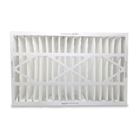 MERV 8 Furnace And AC Air Filter 16x25x5 Inch Two Pack Fits HVAC Systems With Foam Edging For A Tight Seal Helps Trap Dust Pollen Mold Spores