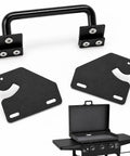 Premium Steel Hinge And Handle Kit Converts Removable Lids To Flip Up Covers Compatible With 28 36 44 Inch Outdoor Griddles.