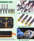 All In One 8 Piece 7 Inch Snap Ring Pliers Kit With Straight And 90 Degree Internal External Pliers Plus 4 Precision Hooks in use