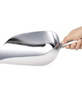 One Piece Cast Aluminum Round Bottom Bar Scoop 85 Ounce Utility Ice Flour Sugar Candy Heavy Duty Workhorse Durable Commercial Grade