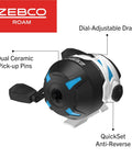 Roam Size 30 Spincast Fishing Reel With Pre Spooled 10 Pound Line Right Or Left Hand Retrieve Built To Last Beefy Stainless Front Cover