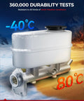 Brake Master Cylinder With Reservoir OE Replacement For 2002 To 2005 Trailblazer showcasing durability with temperature extremes.