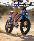 Person riding 16-Inch Fat Tire Electric Mountain Bike With 800W Peak Motor, Removable Battery, on sandy terrain
