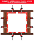 Four Pack 90 Degree Right Angle Clamps With Storage Box Aluminum Alloy Precision Positioning Squares 5.5 by 5.5 Inches CNC Machined
