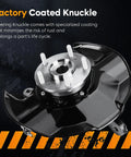 Coated Honda Accord Front Right Steering Knuckle and Wheel Bearing Hub Assembly for Acura TSX Passenger Side