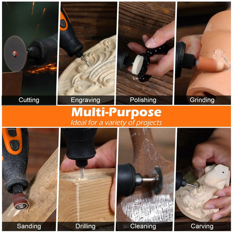 Hardcore 12V Cordless Rotary Tool Kit Delivers 35000Rpm Knockout Power With Durable Lithium Battery For Carving Engraving Sanding Polishing And Smooth Home Repair Tasks Daily