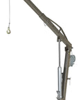 Heavy Duty Stainless Steel Truck Jib Crane With 1000 Lb Capacity And Telescoping Boom for lifting heavy items.