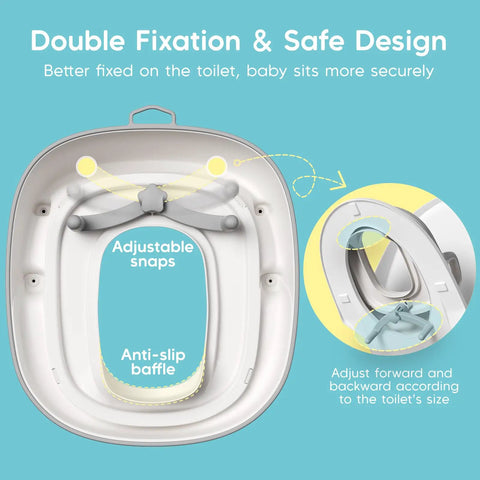 Toddler Potty Training Seat And Step Stool Two In One Frame With Anti Slip Base Curved Support Backrest Splash Guard Making Pee Time Way Less Hectic And A Total Game Changer For Busy Parents