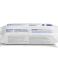 Back view of Foodservice Surface Sanitizing Wipes Flowpack 7.4 By 9 Inches Durable Thick Wipes 72 Count Pack Of 12 Germ Fighting Wipes packaging.
