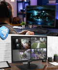 19 Inch HD 1440x900 LED Computer Monitor With Built In Speakers, 60Hz 5ms Response, HDMI VGA AV BNC USB, VESA Mount in home setup