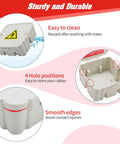 Open Splice Junction Box Single for Quick Fixes, Repair Open Splices in Seconds, 5 Second Installation Splice Box for Electrical Wiring, Durable Wire Junction Box for Home, Outdoor, and Industrial Projects, waterproof plastic 4-hole box