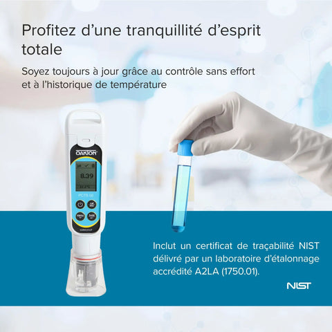 PCTSTestr 50 Waterproof Pocket PH Conductivity TDS Salinity Tester, Pro Grade 50 Series With LCD Display, 3 Point Calibration, All In One On The Go Battery Powered, Field And Lab Ready, Black