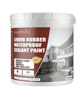 Black Liquid Rubber Waterproof Coating Industrial Grade Sealer For Foundations And Flat Roofs Heavy Duty Membrane For Concrete Wood And Metal UV Resistant 1 Quart container.
