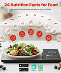 Smart Food Scale With Nutritional Calculator And App Sync For Accurate Calorie Fat Carbs And Protein Tracking Meal Prep