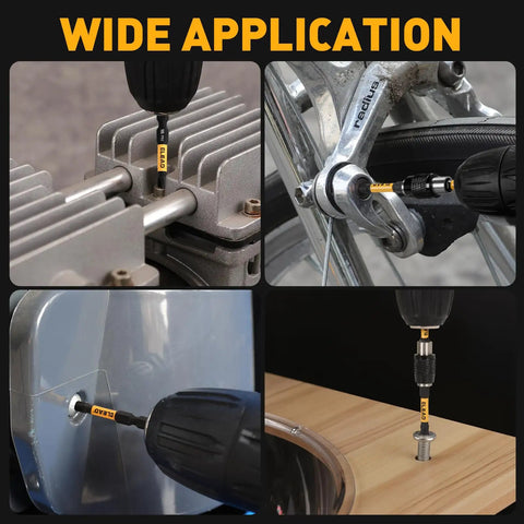 Impact PH2 Phillips Bit Set, 6-Piece Magnetic S2 Steel Bits used in various applications, showcasing rust-resistant bit holder and hex shank