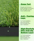 Detailed view of Premium Dual Turf Golf Mat For Backyard And Driving Range Indoor And Outdoor Practice 5 By 4 Feet