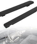 Two black plastic dash panel trim bezel inserts for Ford F-150/F-250/F-350 (1992–1997), left and right