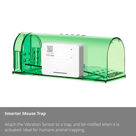 LoRa Smart Vibration Sensor With Shock And Glass Break Detection, Tamper Alarm, Motion And Generator Running Alerts, No Monthly Fee Self Monitoring, Email SMS And Push Notifications, One Quarter Mile Open Air Range, Alexa Compatible, Hub Not Included, on mouse trap