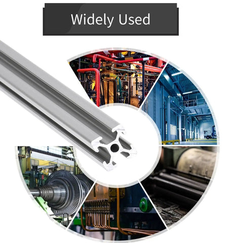 30x30 Aluminum Extrusion 1000mm 2 Pack T Slot Rails European Standard Anodized Silver Linear Rail applications