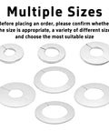 Top Shelf 304 Stainless Steel Pipe Trim Ring Self Adhesive Escutcheon Plate variety of sizes for kitchen and bath installations.