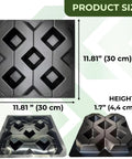 Concrete Grass Paver Molds ABS 2mm Patio Bricks For DIY Garden Pathways And Walkways Reusable Breeze Block Paving Stones Making Kit Easy To Use For Patios And Driveways, showing multiple angles and dimensions.