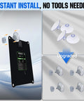 Back view of 7.5W 12V Solar Car Battery Charger And Maintainer With Waterproof Panel Portable Trickle Charger, showing suction cups.