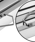 Close-up of Beefy Pro Grade Hood Filter for Commercial Kitchens showcasing 430 stainless steel welded construction handle detail