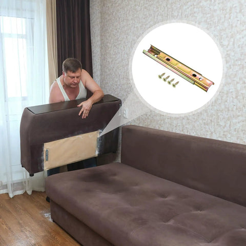 Keep Your Sectional Locked Tight With Zero Sliding Around Using These Tough As Nails Zinc Plated Interlocking Connectors And Installation Screws For Reliable Furniture Assembly