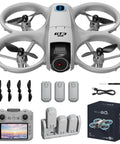 4.3 Inch HD Screen Drone With Real Time Transmission No Phone Needed Optical Flow Positioning And Intelligent Obstacle Avoidance Mini RC Quadcopter For Beginners Indoor And Outdoor Aerial Photography GT3 Drone with accessories