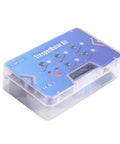 Front view of blue LAFVIN Stepper Motor Kit box with five 28BYJ-48 5V motors and ULN2003 boards