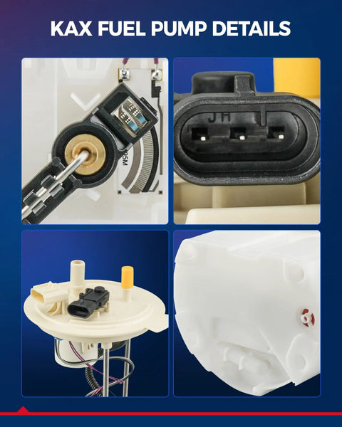 Components of Electric Fuel Pump Module Assembly Drop-In Replacement For Ford E Series Vans 2011 To 2019 E-350 E-450 Midship Tank