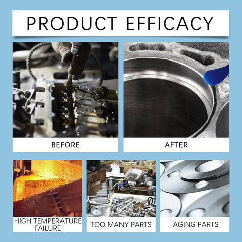 Portable Waterproof Engine Repair Sealant Kick Those Drips To The Curb With Rock Solid Bonding Built Tough For Grease Monkey Jobs High Performance Underhood Fix For Coolant And Oil Leaks Fast Setting Heavy Duty Adhesive Solution 2 Pack product efficacy image showing before and after sealing engine parts.