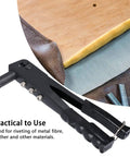 LIYJTK Portable Rivet Gun Set Kit Efficient Hand Tool For Metal And Leather Fastener With Anti-Slip Handle Fits 3/32 1/8 5/32 And 3/16 Inch Nuts Quickly, black hand rivet tool used for leather and metal fastening