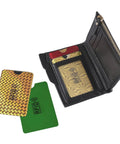 RFID Blocking Card Sleeves Set For Women, 10 Pack Credit Card Protectors, Identity Card Shield, Colorful Wallet Accessories shown in wallet
