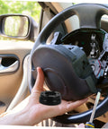 Steering Wheel Riser Adapter For Racing Cars Delivers Durable Plate Install Boosted Comfort And Control Custom Car Modifications Stable Fit Smooth Steering Experience For Performance being installed into car