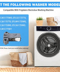 Washer Door Lock Assembly Replacement With Easy Install For 5304505231 5304514774 Fits Washers Cross References AP6329665 PS12365826 EAP12365826 4839359 A03648203 PD00057822 AFR18027 AP6029853 PS11759823 EAP11759823 4452371 ES5231 PD00045641, gray plastic