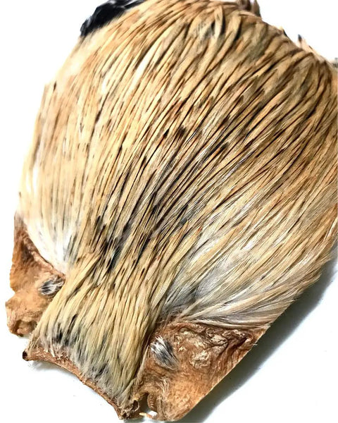 Rooster Neck And Hen Back Feathers Pack Of 3 For Fly Tying Indian Rooster Capes Natural Red Brown Badger Cream Chinchi Mixed Colors