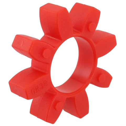 Open Center Red Urethane Shaft Coupling Insert for Industrial Drives Pumps and Conveyors, GR38 angle view