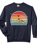 Retro Autogyro Gyrocopter Sweatshirt For Gyroplane Pilots And Autogyro Lovers Soft Washed Vintage Colors Relaxed Fit